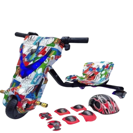 صورة سكوتر درفت 250W بتصميم أبو سبعة مع إضاءة LED